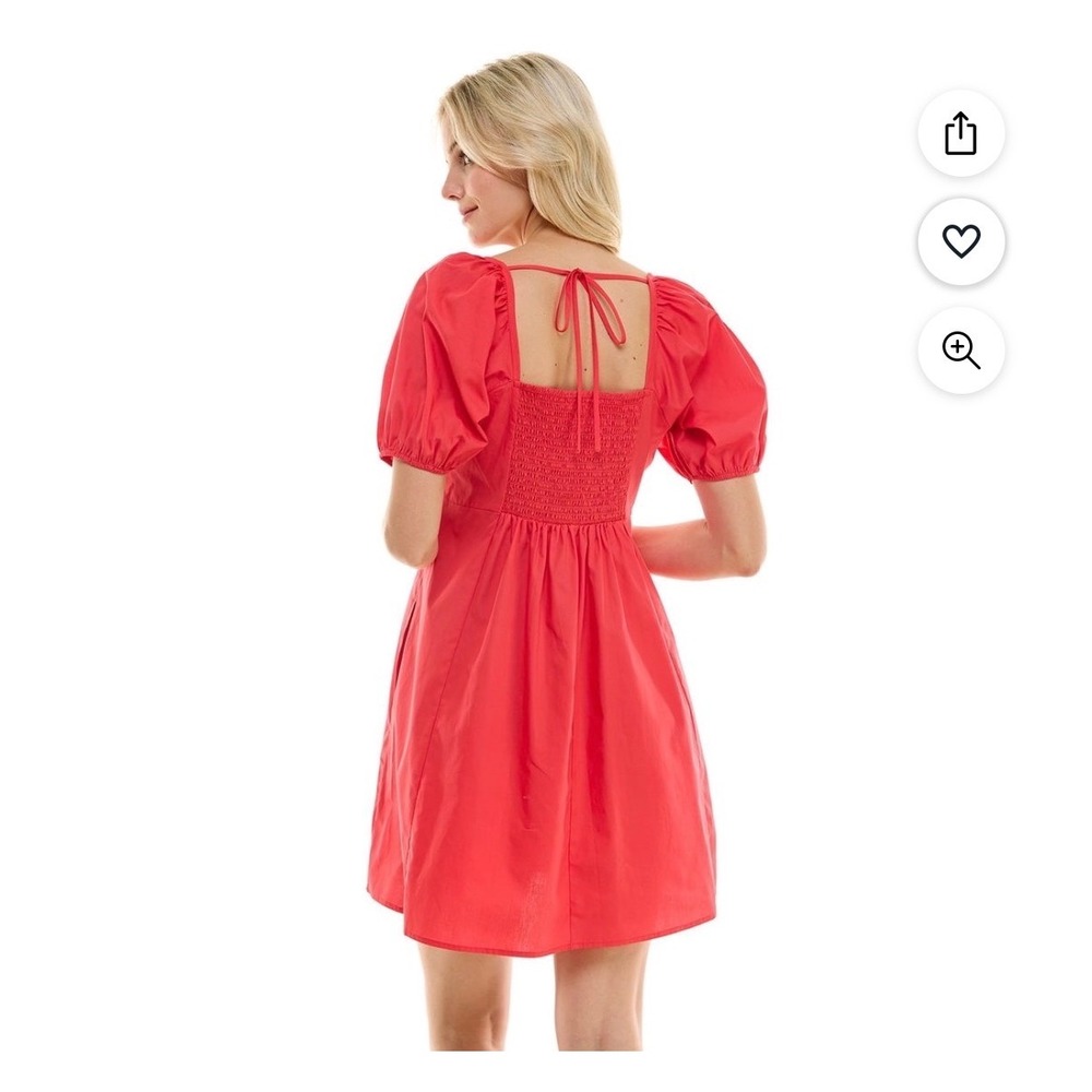 Draper James Puff Sleeve Dress – Red – Women's XXL – GUC - Picture 2 of 6